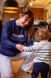 Pull de grossesse et allaitement en coton biologique